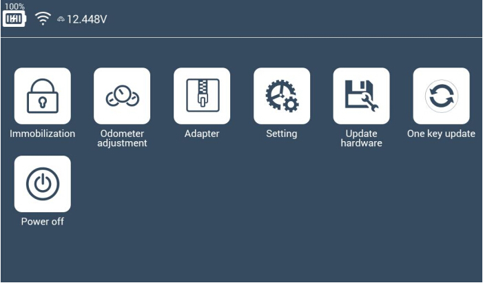 Lonsdor K518ISE Main interface: