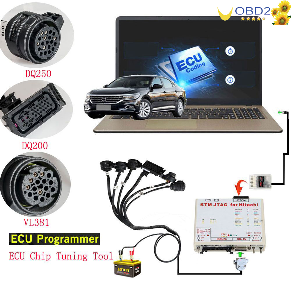 VA-G Audi Gearbox Adapter for DQ250 DQ200 VL381 VL300 DQ500 DL501 Read and Write work with KTMFlash