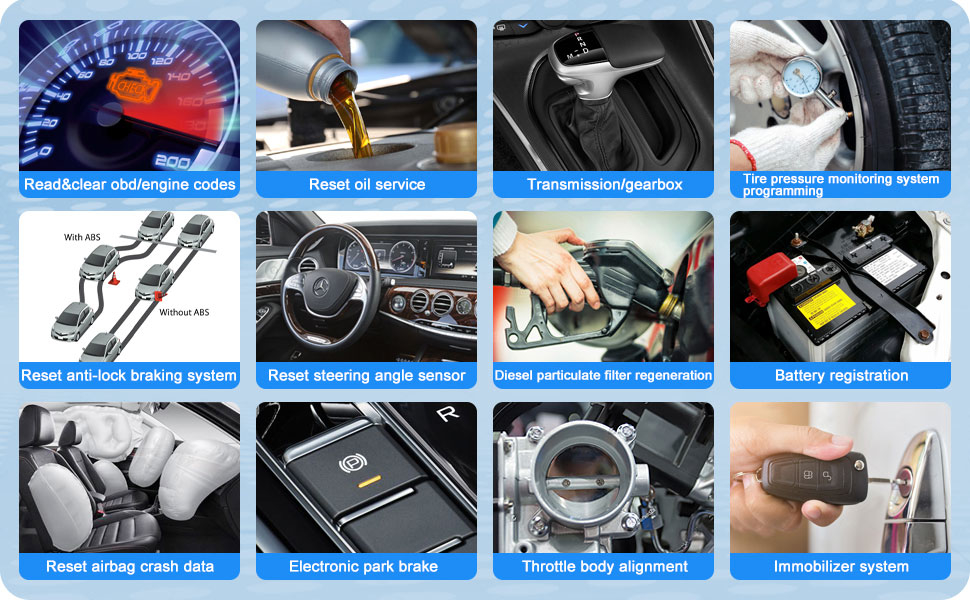 Foxwell NT510 Elite Multi-System Scanner with 1 Free Car Software+OBD Service Reset Bi-Directional Active Test