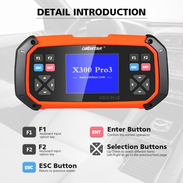 [US/UK Ship] OBDSTAR X300 PRO3 X-300 Key Master with Immo+ Adjustment+EEPROM/PIC+OBDII+Toyota G &amp; H Chip All Keys Lost